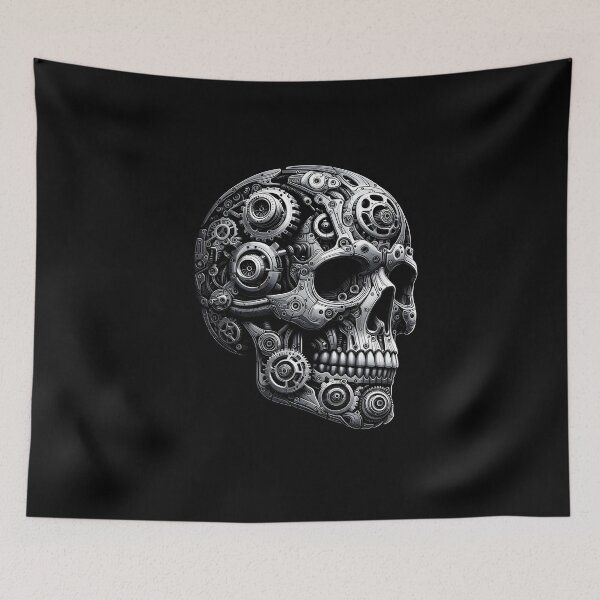 Item preview, Mechanical Skull designed and sold by zarshirts.