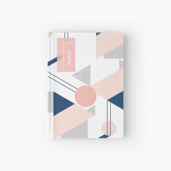 Pink geometry Hardcover Journal