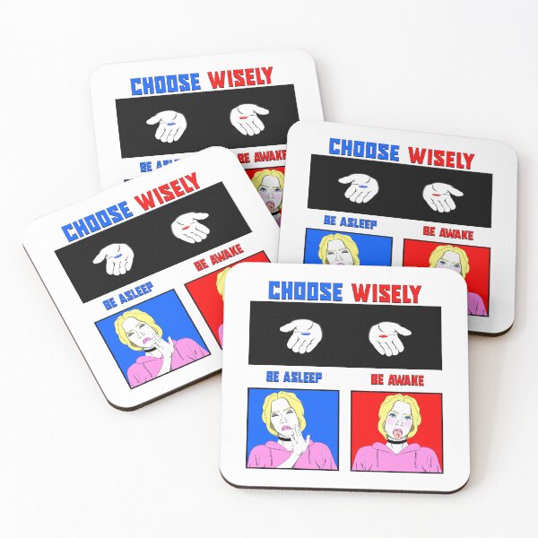 Item preview, Choose Wisely | Be Awake | Red Pill vs Blue Pill | Drizzy Meme Illustration designed and sold by ProdbyNiECO.