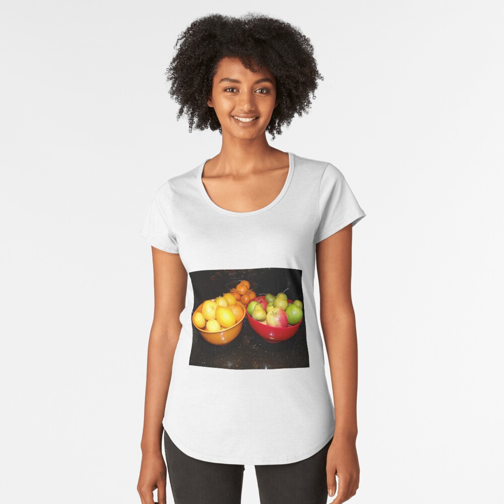 Bowls of Health and Delicious Fruit Premium Scoop T-Shirt