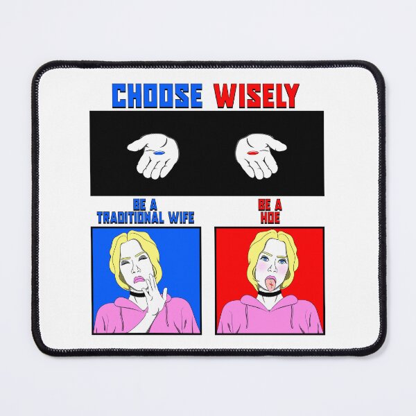 Artikelvorschau, Choose Wisely | be a Hoe | Red Pill vs Blue Pill | Drizzy Meme Illustration entworfen und verkauft von ProdbyNiECO.