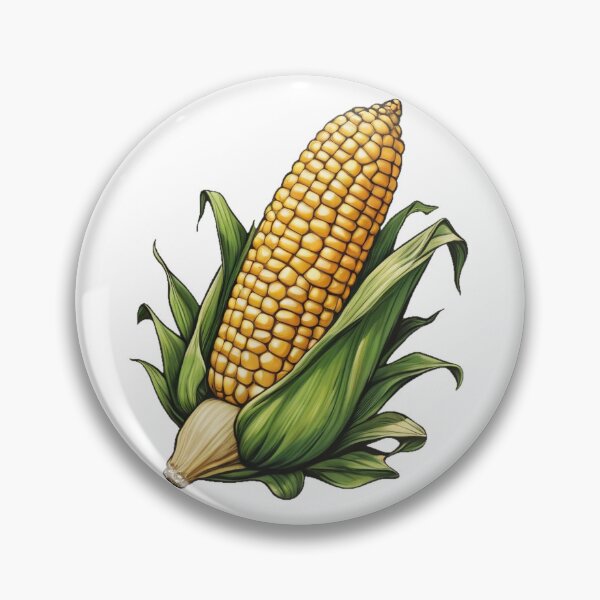 Item preview, corn on the cob,corn, food, corn art, corn illustration, corn sticker designed and sold by zeeminimal.