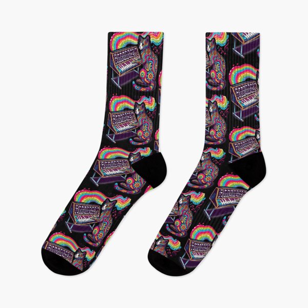 Item preview, Psychedelic Cat Synthesizer Cute and Funny Gifts Art designed and sold by BadhbhArt.
