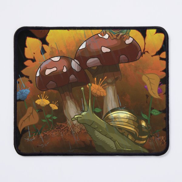 Item preview, Snail and Frog with Mushrooms designed and sold by Disfixional.