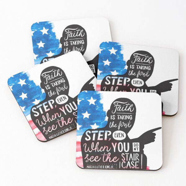 Item preview, Faith is taking the first step, even when you don't see the stair case. Martin Luther King Jr designed and sold by elgreko.