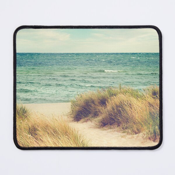 Item preview, Sand dune path - colorful beach coastal nature photography designed and sold by Szafranscy Art Studio.