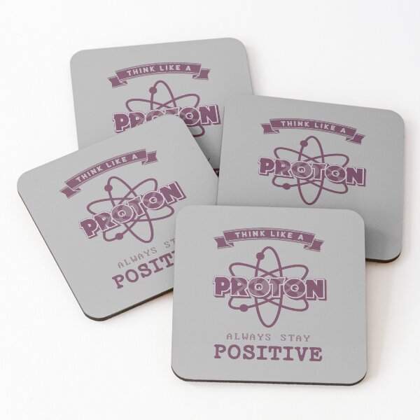 Item preview, THINK LIKE A PROTON ALWAYS STAY POSITIVE typography designed and sold by trepiu.