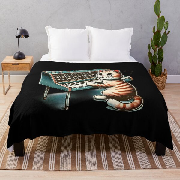 Item preview, Vintage Cat Synthesizer Cute and Funny Gifts Art designed and sold by BadhbhLoot.