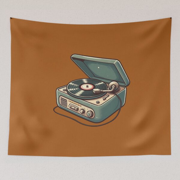 Item preview,  "Vintage Vibes: Limited Edition Turntable Art designed and sold by Andy-Many-Ideas.