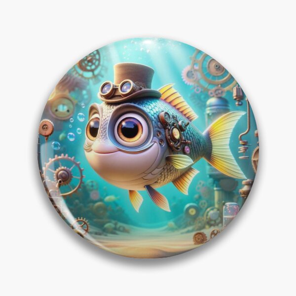 Item preview, Steampunk Amberjack Fish designed and sold by Sillytoe.