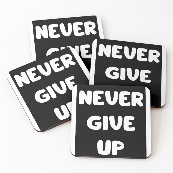 Item preview, "The Secret, Never Give Up!" designed and sold by lunacoco81.