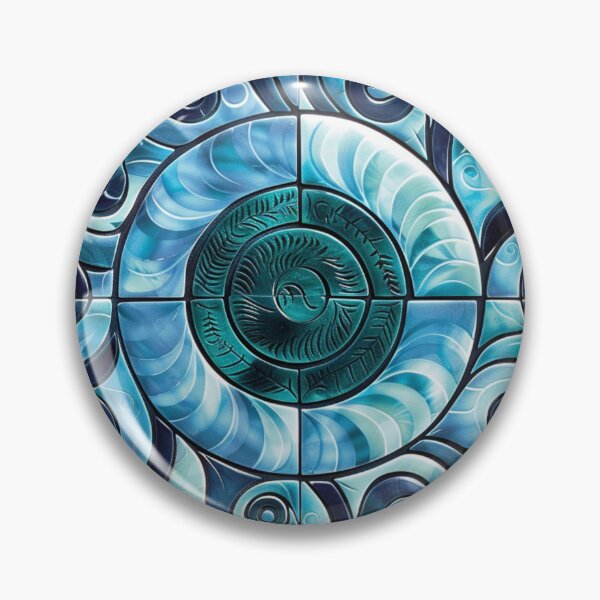 Item preview, New Zealand Māori Paua Pattern Koru Design 11 designed and sold by GrinGalore.