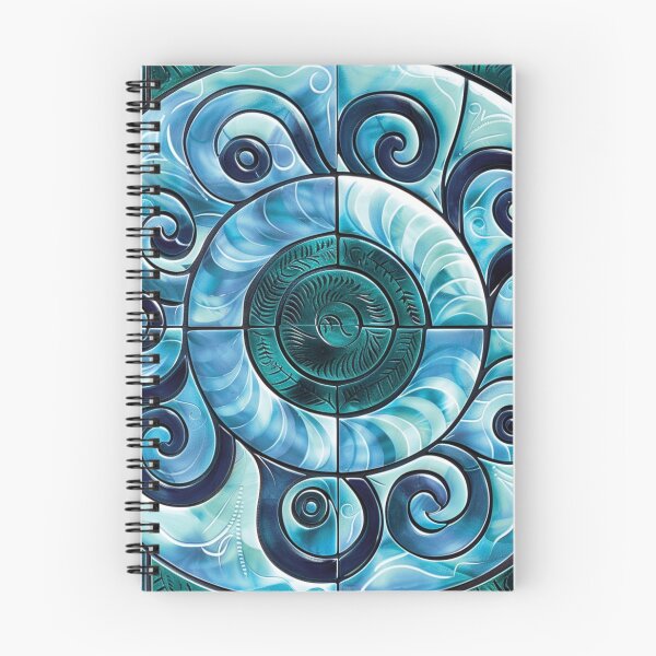 Item preview, New Zealand Māori Paua Pattern Koru Design 11 designed and sold by GrinGalore.