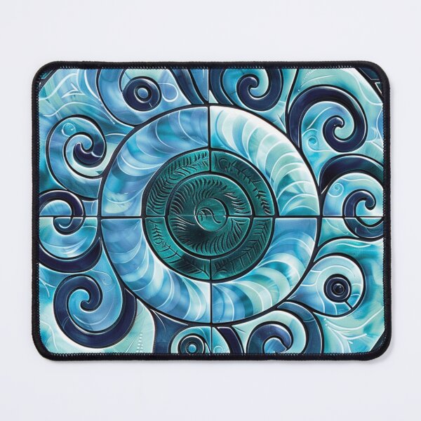 Item preview, New Zealand Māori Paua Pattern Koru Design 11 designed and sold by GrinGalore.