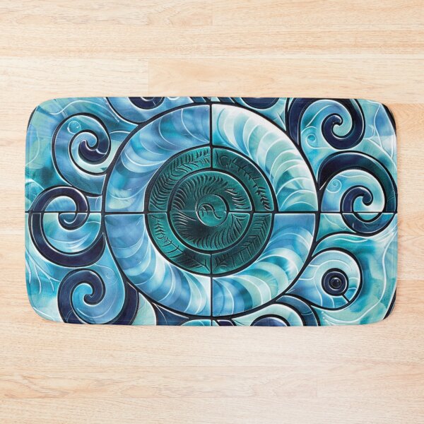 Item preview, New Zealand Māori Paua Pattern Koru Design 11 designed and sold by GrinGalore.