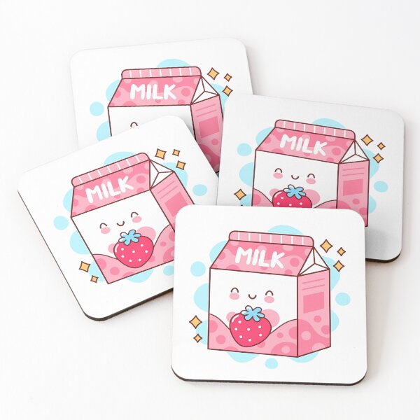 Artikelvorschau, Kawaii süße Erdbeermilch entworfen und verkauft von Saffia Publishing House.
