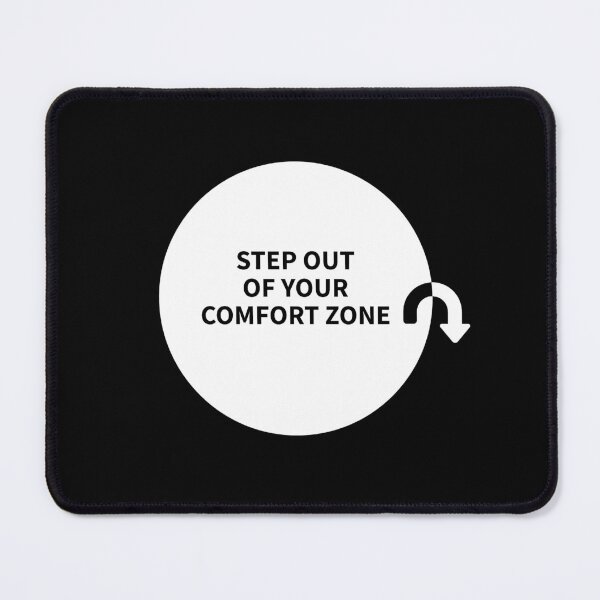Item preview, Step Out of Comfort Zone Motivational Positivity Quote designed and sold by Kubala Designs.