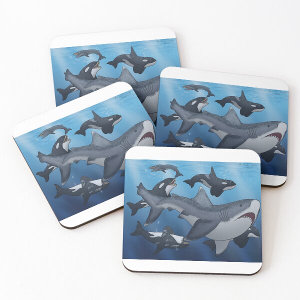 Item preview, Orca vs Megalodon designed and sold by MustacheTwirler.