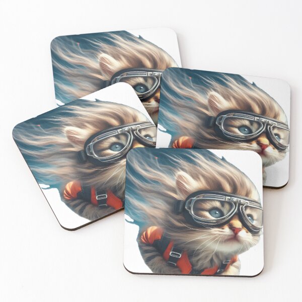 Item preview, Sky diver cat designed and sold by shymuscat.