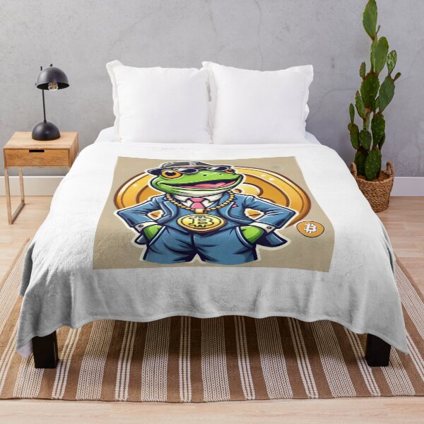 Item preview, Bitcoin Crypto Frog with Suit and Bitcoin necklace designed and sold by NoCompetition.