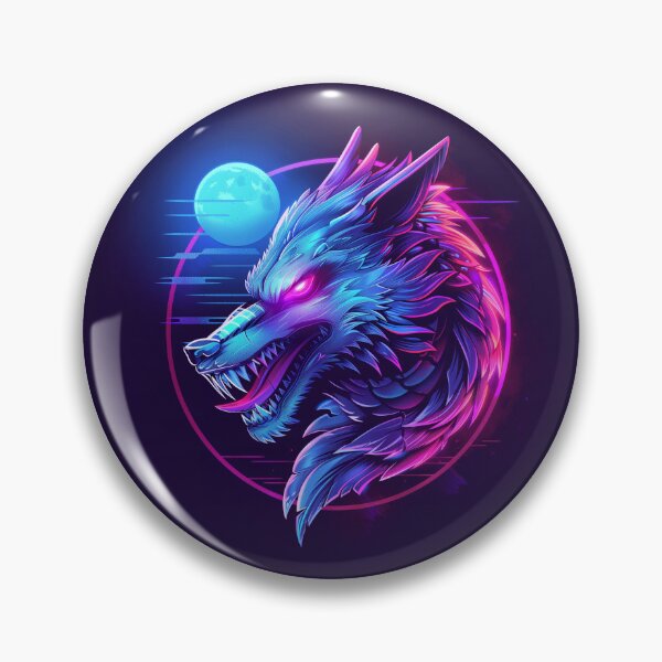 Item preview, Synthwave Dragon Wolf 2 designed and sold by starke24.