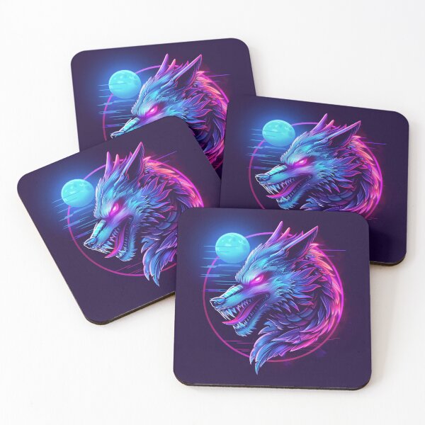 Item preview, Synthwave Dragon Wolf 2 designed and sold by starke24.