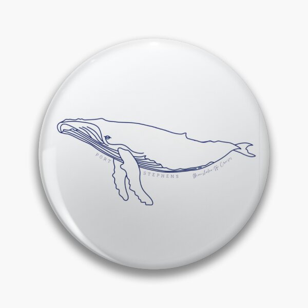 Item preview, MSTQC Simple Line Humpback Whale - Moonshadow-TQC Cruises - Port Stephens designed and sold by MSTQCnAMAMerch.