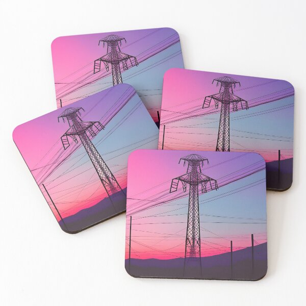 Item preview, Pink and Purple Sky Pylons designed and sold by pinkal.