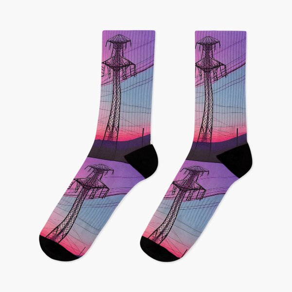 Item preview, Pink and Purple Sky Pylons designed and sold by pinkal.
