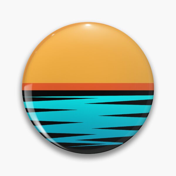 Item preview, ETERNAL SUNSET, VECTOR HALF SUN OVER THE SEA designed and sold by lunacoco81.