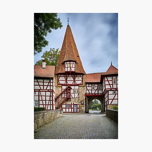 Item preview, At the Rödelseer Gate in Iphofen (2) designed and sold by MICHAEL KNIERIEME - PHOTOGRAPHY.