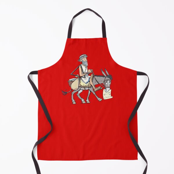 Item preview, Greek mathematician Thales on a donkey holding his theorem on paper designed and sold by duxpavlic.