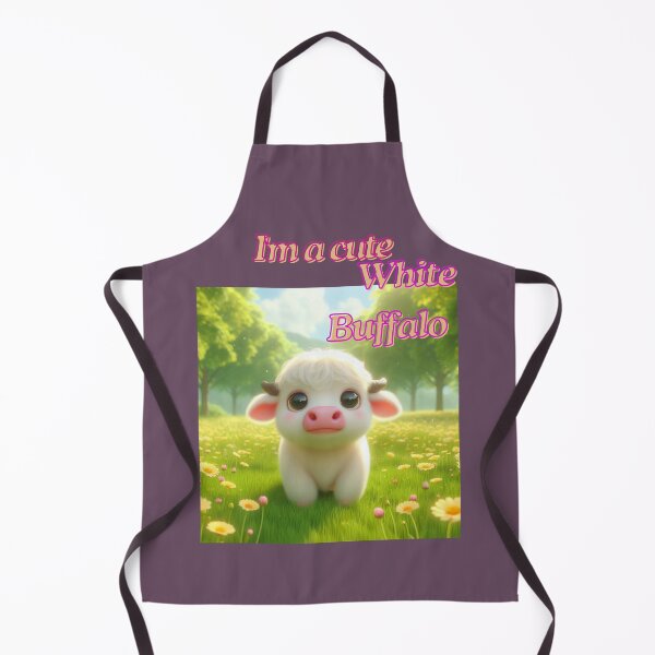 Item preview, Cute white Buffalo walking on the front lawn designed and sold by Sasi68686.