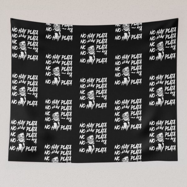 Item preview, Javier Milei No Hay Plata Black and White designed and sold by tessaaxx.