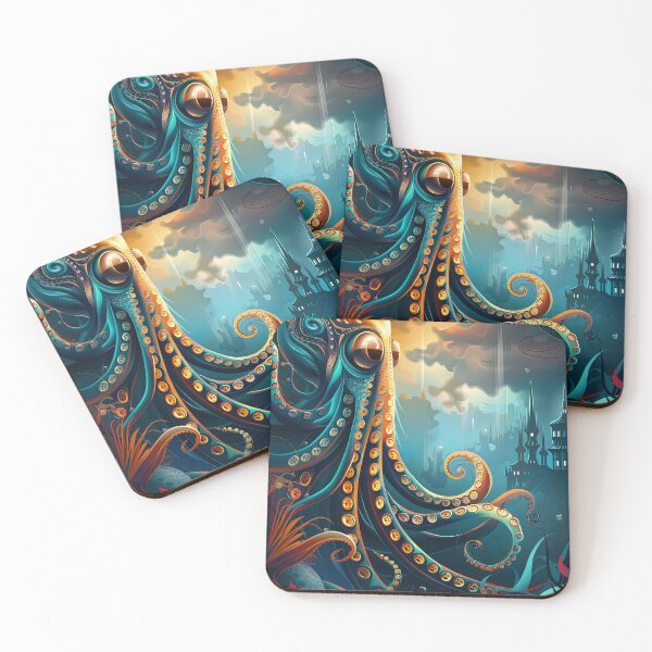 Item preview, Domain of the Clockwork Kraken designed and sold by Retro Type.