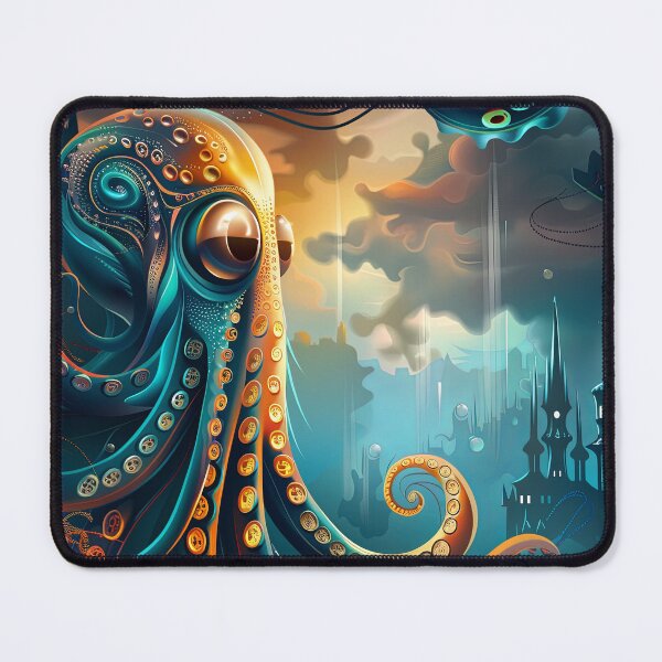Item preview, Domain of the Clockwork Kraken designed and sold by Retro Type.