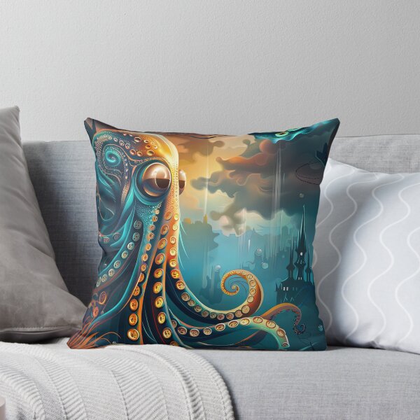 Item preview, Domain of the Clockwork Kraken designed and sold by Retro Type.