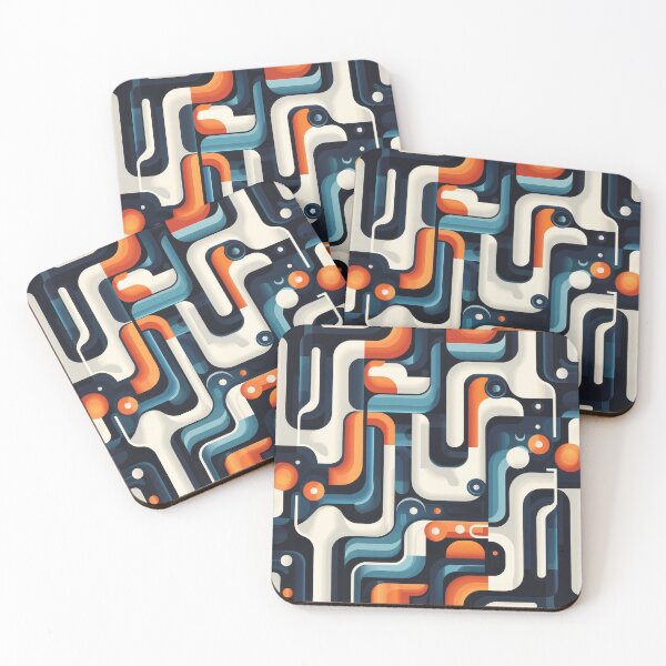 Item preview, Retro Abstract Geometric Pattern Design designed and sold by RGShirtWorks.