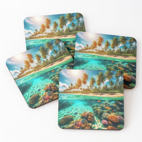 Item preview, Tropical Beach and Fish designed and sold by SeaStarAlex.