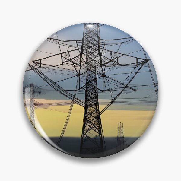 Item preview, Blue and Yellow Sky Pylons designed and sold by pinkal.