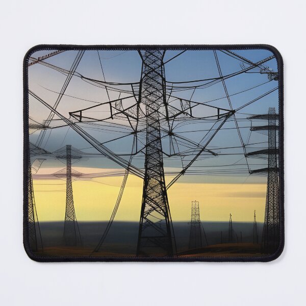 Item preview, Blue and Yellow Sky Pylons designed and sold by pinkal.