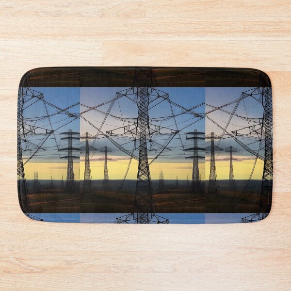 Item preview, Blue and Yellow Sky Pylons designed and sold by pinkal.