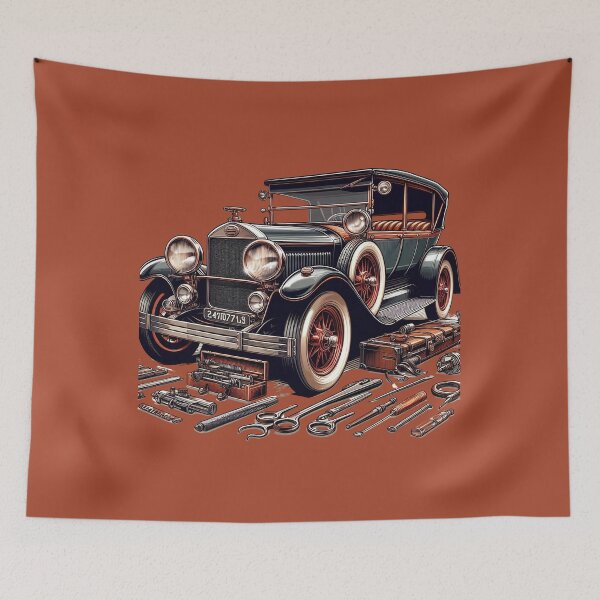 Artikelvorschau, Oldtimer-Vintage-Mechaniker entworfen und verkauft von Indoni.