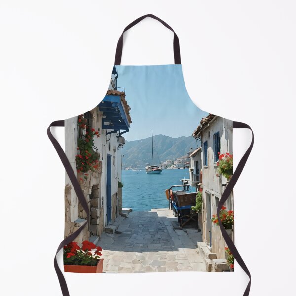 Item preview, White Painted Stone Houses and Cobblestones Of Old Marmaris designed and sold by taiche.