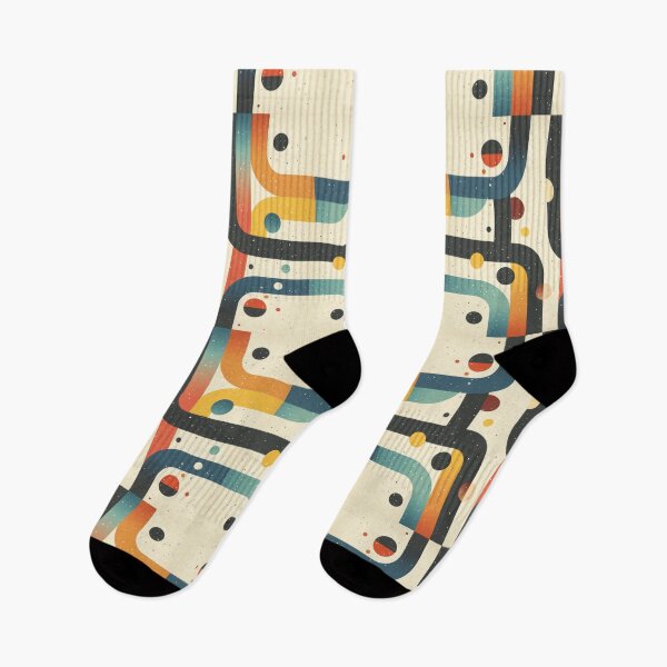 Item preview, Retro Abstract Design With Curved Lines and Planets designed and sold by ML-Media.