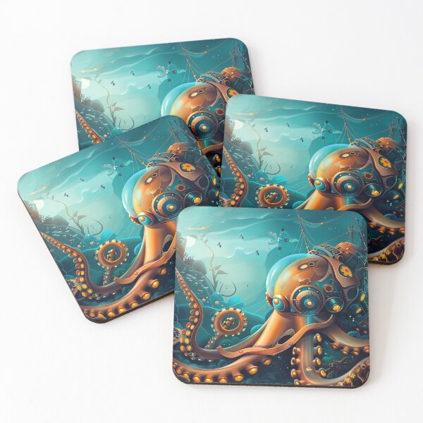 Item preview, Realm of the Aquatic Automaton designed and sold by Retro Type.