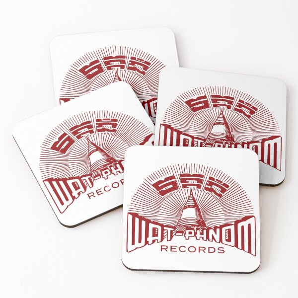 Item preview, Wat Phnom Disques Cambodian Record Label - Red designed and sold by Onodera.