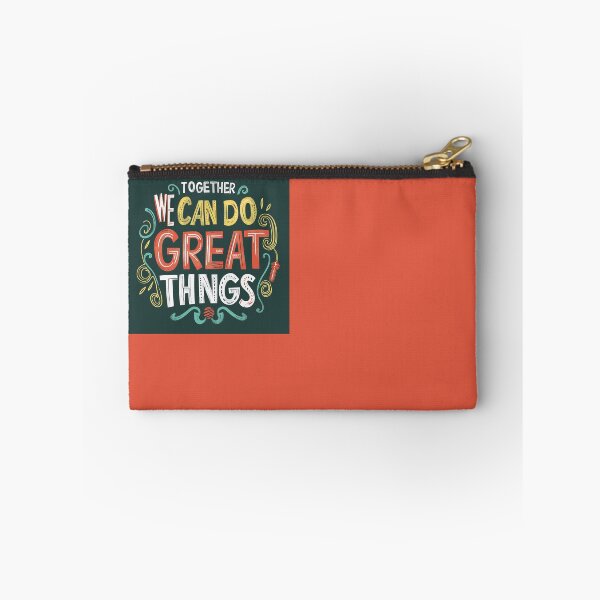 Item preview, TOGETHER WE CAN DO GREAT THINGS - colorful funny letters designed and sold by Szafranscy Art Studio.