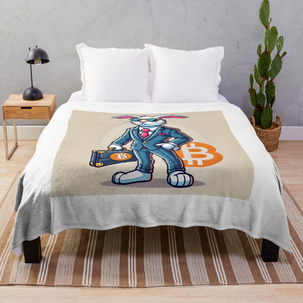 Artikelvorschau, Meme Bitcoin Crypto Bunny mit Anzug entworfen und verkauft von NoCompetition.
