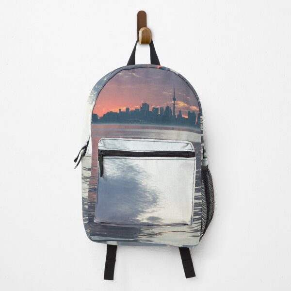 Item preview, Toronto Skyline in Steely Grays and Subtle Pinks designed and sold by Georgia Mizuleva.